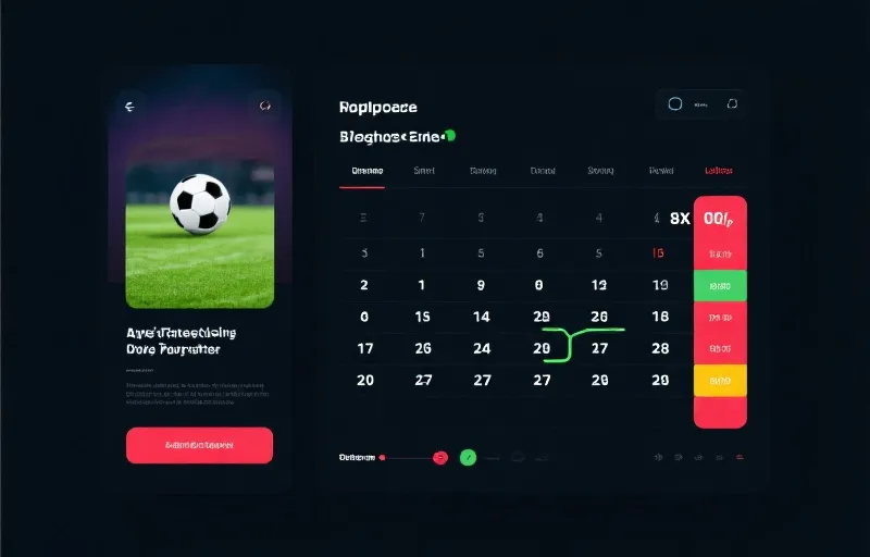 赛程与比分入口示意图
